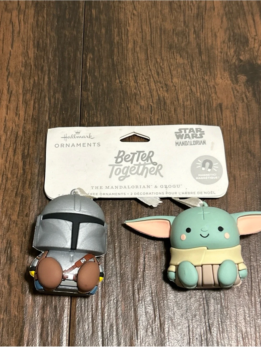 Hallmark Better Together Star Wars The Mandalorian & Grogu Set of 2 Ornaments NW